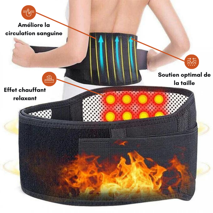 Ceinture lombaire chauffante thérapeutique
