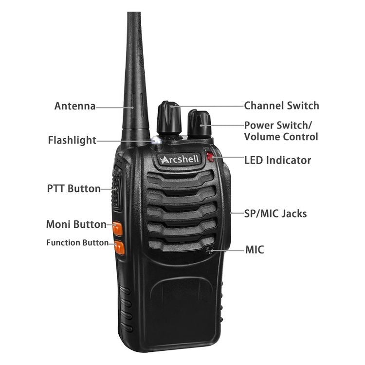 TALKIE WALKIE DEUX PAIRE 3 KM DE DISTANCE DE COMMUNICATION
